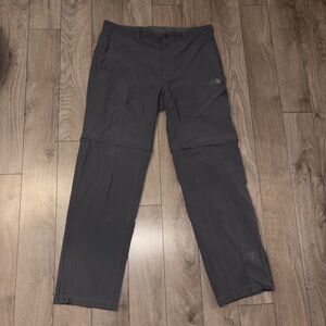The North Face Men's Gray Hiking Convertible Pants
